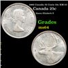 1960 Canada 25 Cents 25c KM-52 Grades Choice Unc