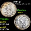 Image 1 : 1944-p Walking Liberty Half Dollar 50c Grades GEM+ Unc