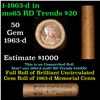 Image 1 : Shotgun Lincoln 1c roll, 1963-d 50 pcs Brandt Wrapper.