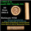 Image 1 : Shotgun Lincoln 1c roll, 1961-d 50 pcs Brandt Wrapper.