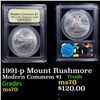 Image 1 : 1991-p Mount Rushmore Modern Commem Dollar $1 Graded ms70, Perfection BY USCG