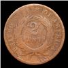 Image 3 : 1864 Large Motto Two Cent Piece 2c Grades f details