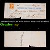 1866 Philadelphia, PA Sixth National Bank Check For $62.37 Grades NG