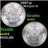 Image 1 : 1887-p Morgan Dollar $1 Grades Choice Unc