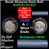 Image 1 : Buffalo Nickel Shotgun Roll in Old Bank Style 'Bell Telephone'  Wrapper 1923 &d Mint Ends Grades