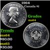 1964 Canada Dollar $1 Grades Choice Unc
