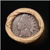 Image 3 : Mixed small cents 1c orig shotgun roll, 1916-d Wheat Cent, 1887 Indian Cent other end, Brinks Wrappe