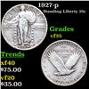 Image 1 : 1927-p Standing Liberty Quarter 25c Grades vf++