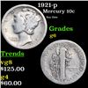 Image 1 : 1921-p Mercury Dime 10c Grades g+