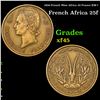 1956 French West Africa 25 Francs KM-7 Grades xf+
