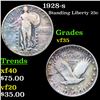 Image 1 : 1928-s Standing Liberty Quarter 25c Grades vf++