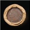 Image 3 : Mixed small cents 1c orig shotgun roll, 1918-s Wheat Cent, 1889 Indian Cent other end, Brinks Wrappe