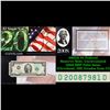 Image 1 : 2003A $2 Federal Reserve Note, Uncirculated 2008 BEP Folio Issue (Cleveland, OH) Grades Gem CU