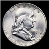 Image 2 : 1949-s Franklin Half Dollar 50c Grades Choice+ Unc