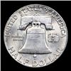 Image 3 : 1949-s Franklin Half Dollar 50c Grades Choice+ Unc