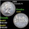 Image 1 : 1961 Canada Dollar $1 Grades Select Unc