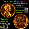 Proof ***Auction Highlight*** 1942 Lincoln Cent Near TOP POP! 1c Graded pr66+ rd BY SEGS (fc)