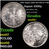 1964 Japan 1000 Yen Silver Y-80 Grades GEM++ Unc