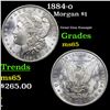Image 1 : 1884-o Morgan Dollar $1 Grades GEM Unc