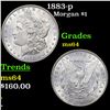 Image 1 : 1883-p Morgan Dollar $1 Grades Choice Unc