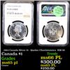 Image 1 : NGC 1964 Canada Silver $1 - Quebec Charlottetown  KM-58 Graded ms65 pl By NGC