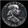 Image 2 : Proof 1963 Franklin Half Dollar 50c Grades GEM+ Proof Cameo