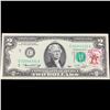 Image 2 : 1976 $2 Federal Reserve Note 1st Day of Issue, with Stamp (Philadelphia, PA) Grades Gem CU