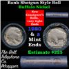 Image 1 : Buffalo Nickel Shotgun Roll in Old Bank Style 'Bell Telephone'  Wrapper 1920 & S Mint Ends.