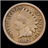 Image 2 : 1863 Indian Cent 1c Grades f+