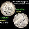 Image 1 : 1936 Bridgeport Old Commem Half Dollar 50c Grades Choice Unc