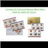 Image 1 : Group of 2 United States Mint Set in Original Government Packaging! From 1989-1990 with 20 Coins Ins