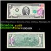 Image 1 : 1976 $2 Federal Reserve Note 1st Day of Issue, with Stamp (Philadelphia, PA) Grades Gem CU