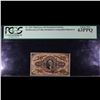 Image 2 : US Fractional Currency 10c Third Issue fr-1253 Washington Rare Red Reverse Grades Select CU