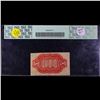Image 3 : US Fractional Currency 10c Third Issue fr-1253 Washington Rare Red Reverse Grades Select CU