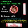 Image 1 : Shotgun Lincoln 1c roll, 2009-p Lincoln-Formative Years Bi-centennial 50 pcs N.F String & Son Wrappe