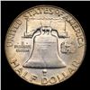 Image 3 : 1959-p Franklin Half Dollar 50c Grades Choice Unc