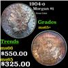 Image 1 : 1904-o Morgan Dollar $1 Grades GEM+ Unc