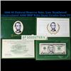 Image 1 : 1999 $5 Federal Reserve Note, Low Numbered Uncirculated 2000 BEP Folio Issue Grades Gem CU