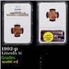Image 1 : NGC 1992-p Lincoln Cent 1c Graded ms66 rd BY NGC