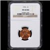 Image 2 : NGC 1992-p Lincoln Cent 1c Graded ms66 rd BY NGC