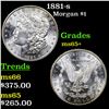 Image 1 : 1881-s Morgan Dollar $1 Grades GEM+ Unc
