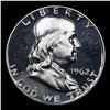 Image 2 : Proof 1962 Franklin Half Dollar 50c Grades GEM Proof