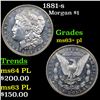 Image 1 : 1881-s Morgan Dollar $1 Grades Select Unc+ PL
