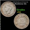 Image 1 : 1939 Honduras 10 Cents 10c Grades vf++
