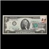 Image 2 : 1976 $2 Federal Reserve Note 1st Day of Issue, with Stamp Grades Gem CU