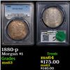 Image 1 : PCGS 1880-p Morgan Dollar $1 Graded ms63 By PCGS