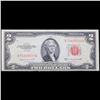 Image 2 : 1953B $2 Red Seal United States Note Grades Select CU