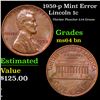Image 1 : 1959-p Lincoln Cent Mint Error 1c Grades Choice Unc BN