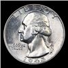 Image 2 : 1943-p Washington Quarter 25c Grades Choice+ Unc