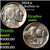 Image 1 : 1914-s Buffalo Nickel 5c Grades Select Unc